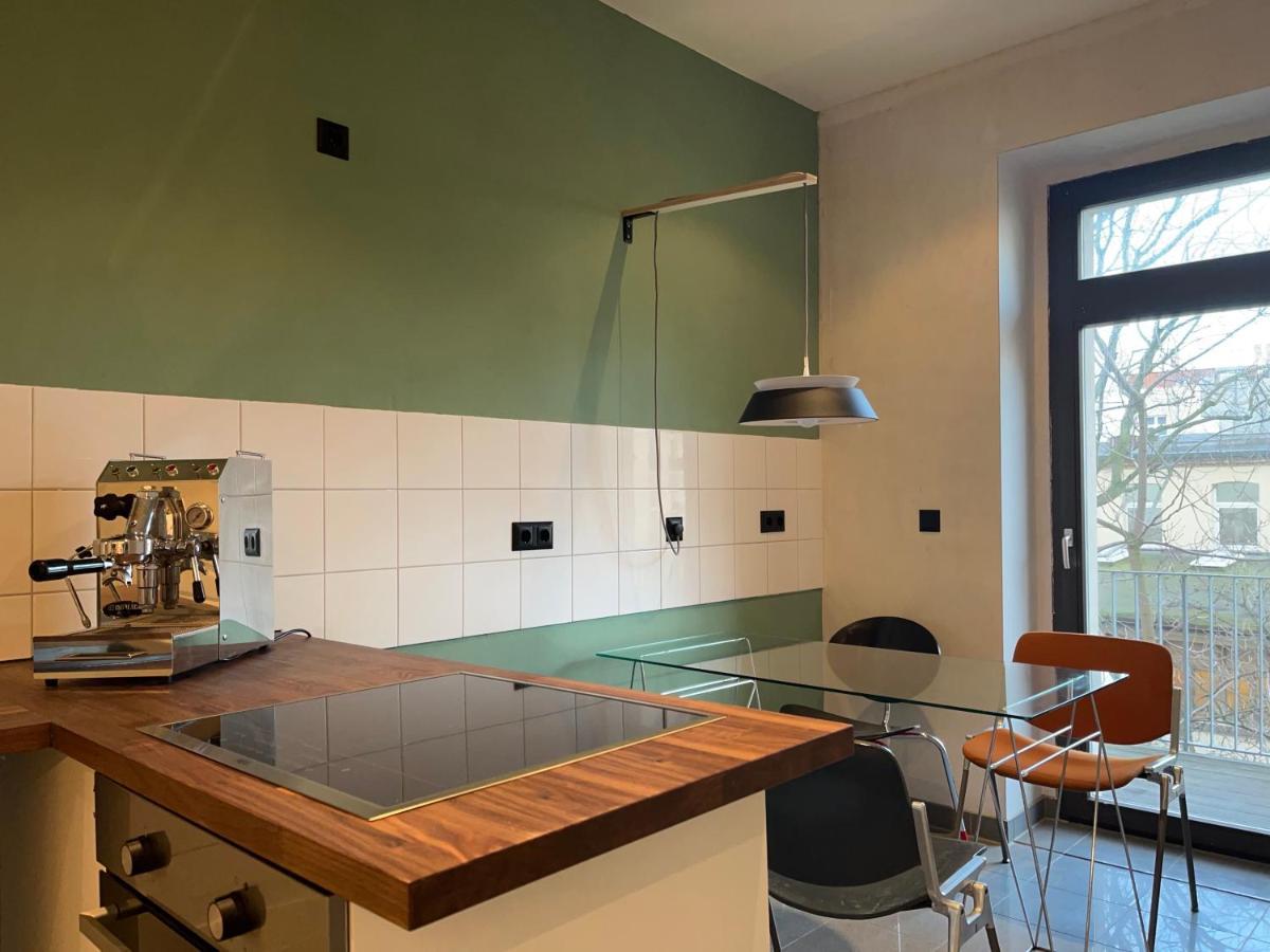 라이프치히 Stilvoller Altbau Mit Balkon - 10 Min To Center 아파트 외부 사진